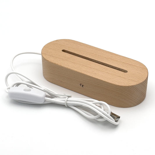 Socle LED avec câble USB pour veilleuse